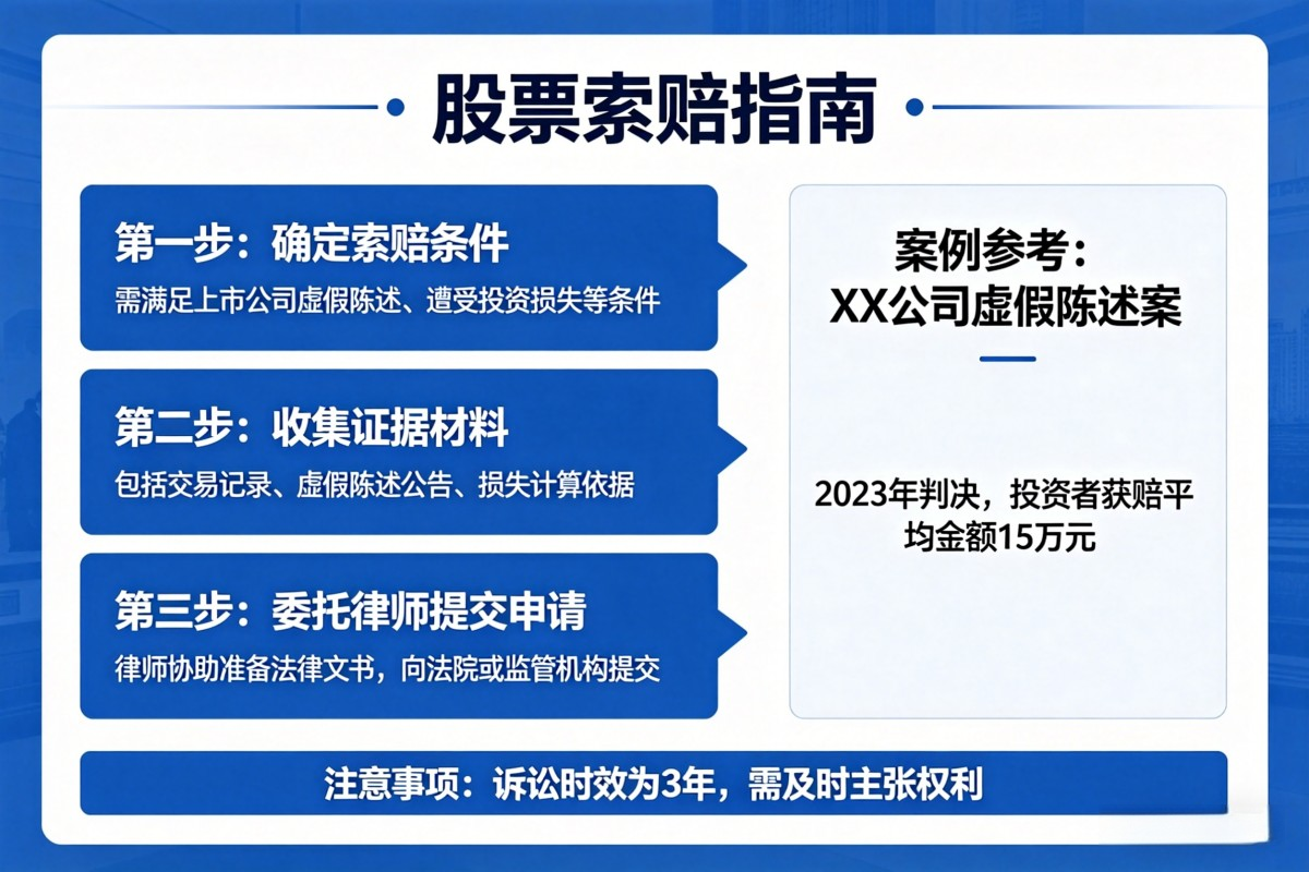 索赔股票条件查询：满足3种情况可维权