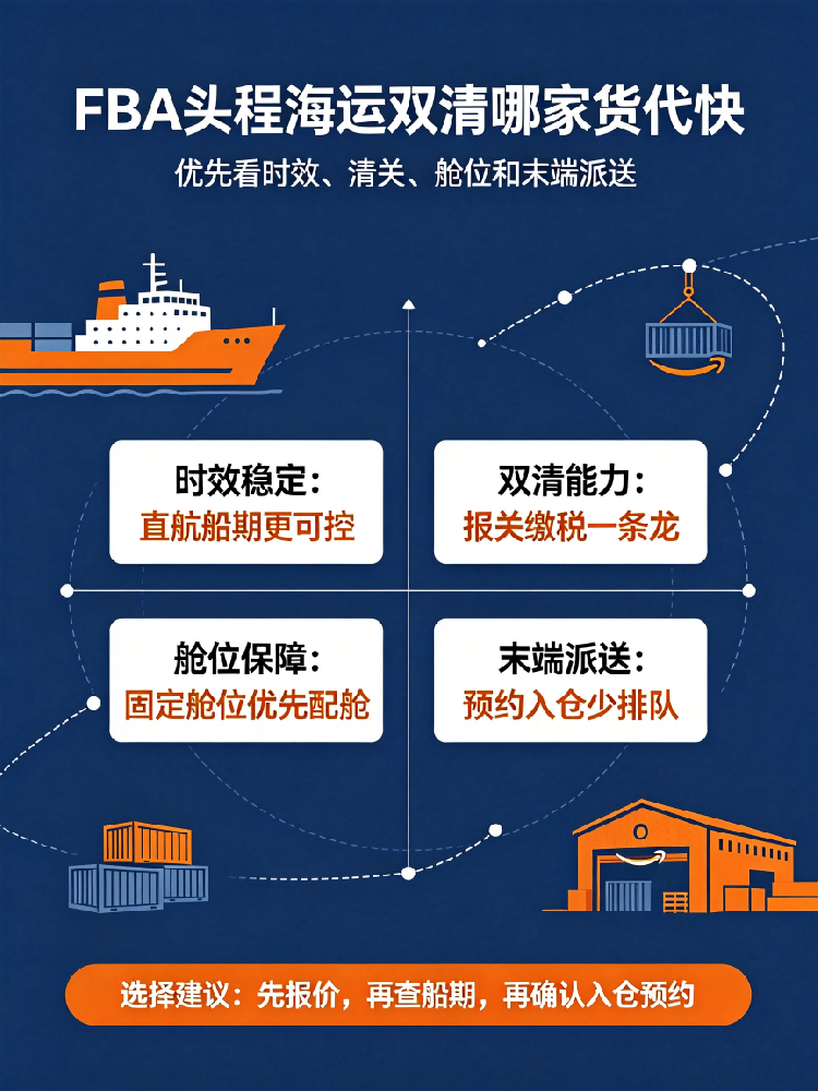 美国站补货拼箱到仓，2026年FBA海运双清怎么走