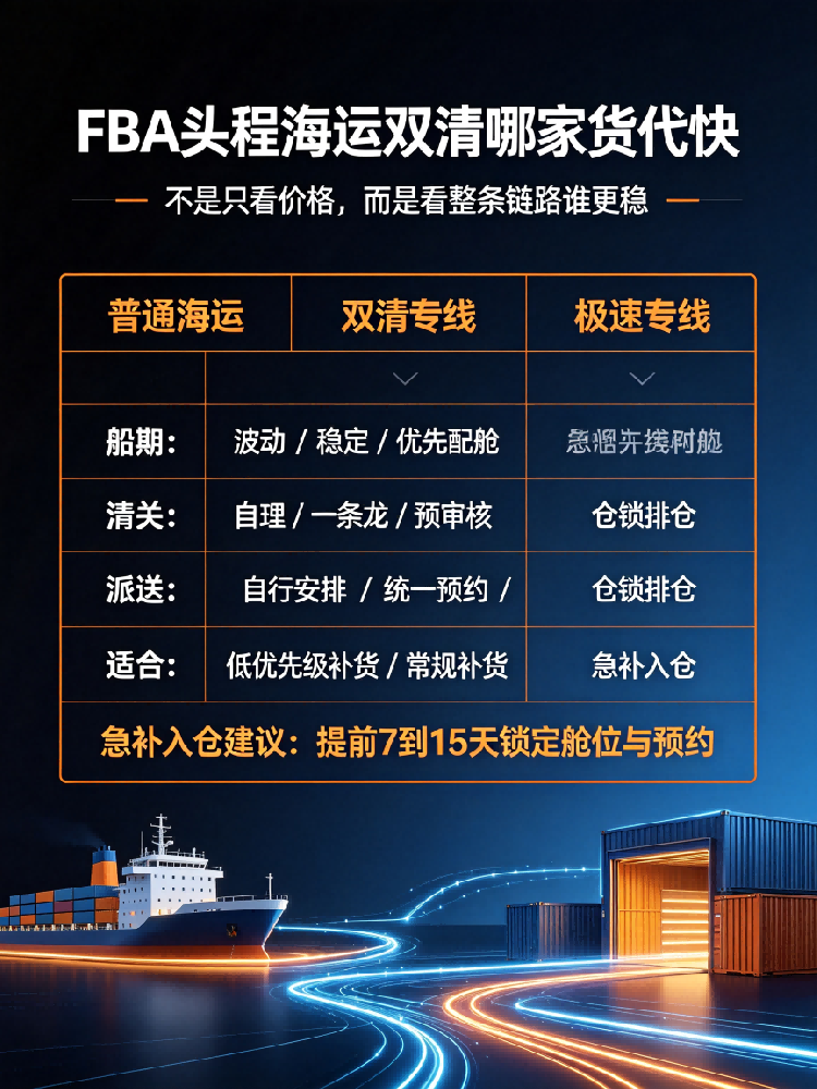 2026年FBA海运双清哪家货代快？欧小二实说通关节奏